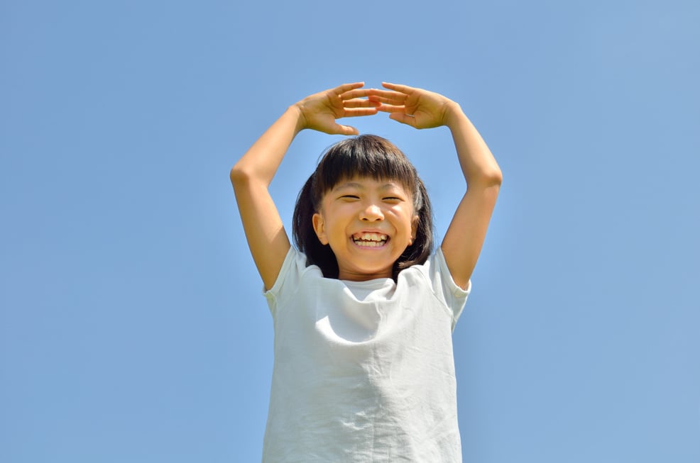 Smiling Japanese girl